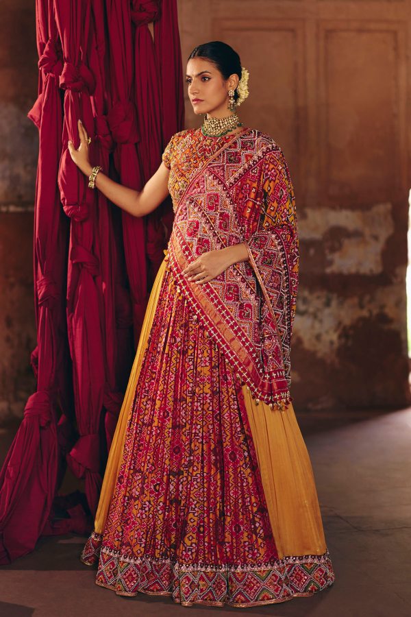 Mustard Heritage Patola Lehenga