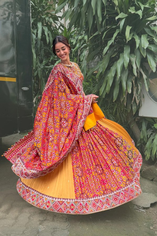 Mustard Heritage Patola Lehenga