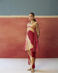 Rosa Bandhani Kurta