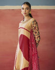 Rosa Bandhani Kurta