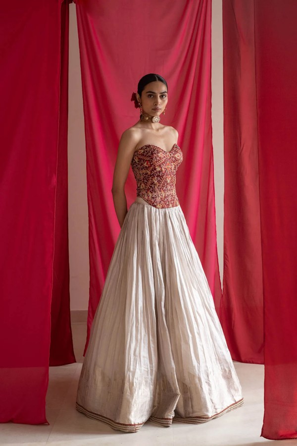 Patola Corset Lehenga