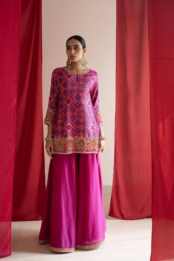 Purple Patola Kurta