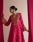 Pink Patola Kurta