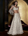 Sanh Fringe Lehenga Set
