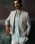 Nehrav Short Open Jacket, Kurta & Pant Set