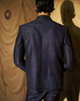 Siyahi Short Open Jacket, Shirt and Pant Set