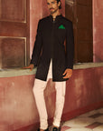 Neroir Nawabi Achkan with Churidaar