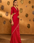 Red Bird Tales Saree