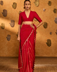 Red Bird Tales Saree