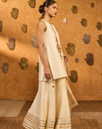Ivory Gilded Sharara Set