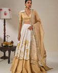 Ivory Backwater Postcard Lehenga Set