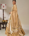 Ivory Backwater Postcard Lehenga Set