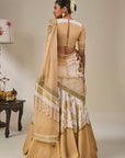 Ivory Backwater Postcard Lehenga Set
