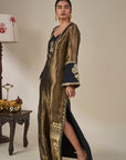 Black Palm Pillar Kaftan
