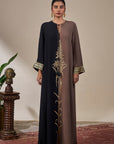 Black & Brown Shaahi Bloom Kaftan