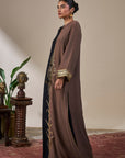 Black & Brown Shaahi Bloom Kaftan