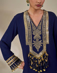 Sapphire Tidal Bloom Kaftan