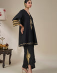 Black Pinnacle Arch Kurta Set