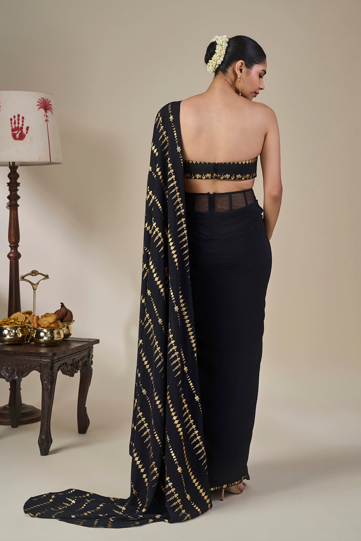 Midnight Moonline Drape Saree
