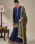 Blue Heirloom Moonfall Sharara Set