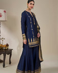 Blue Heirloom Moonfall Sharara Set