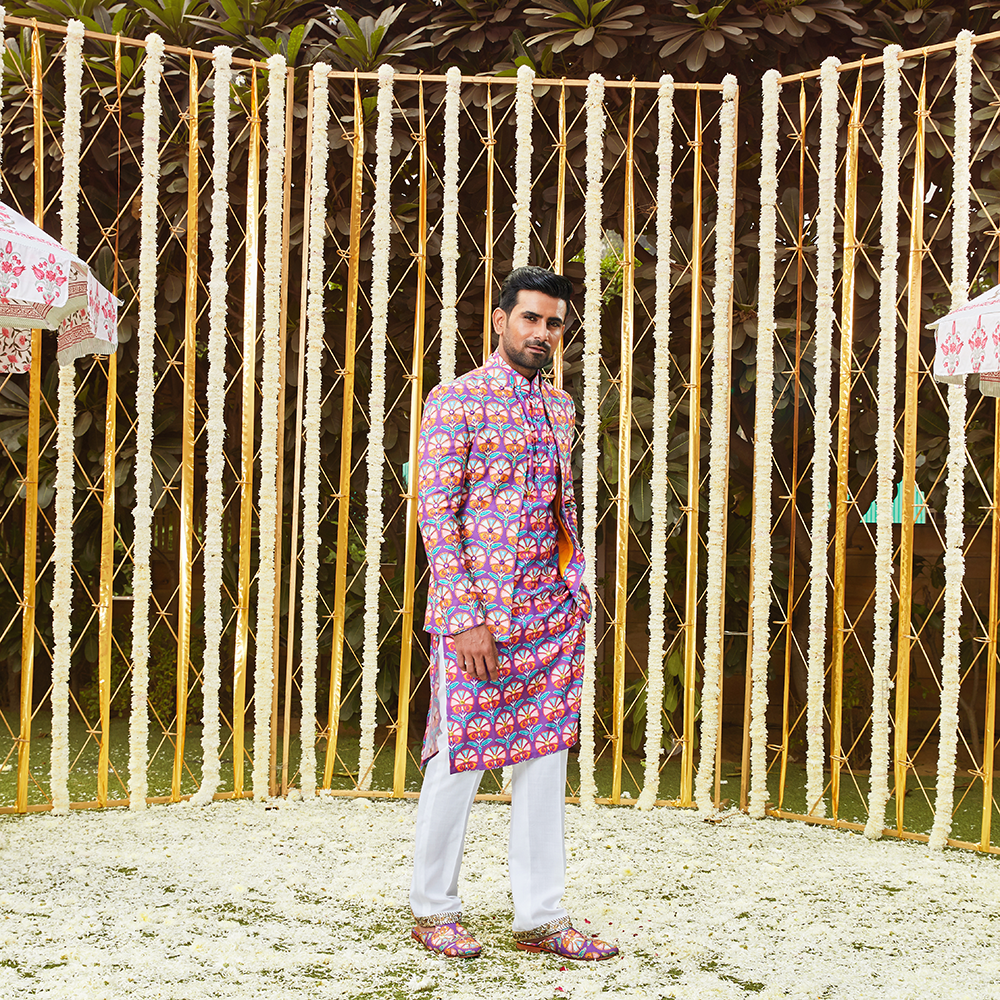 Baag Kurta Set &amp; Indo Jacket Set