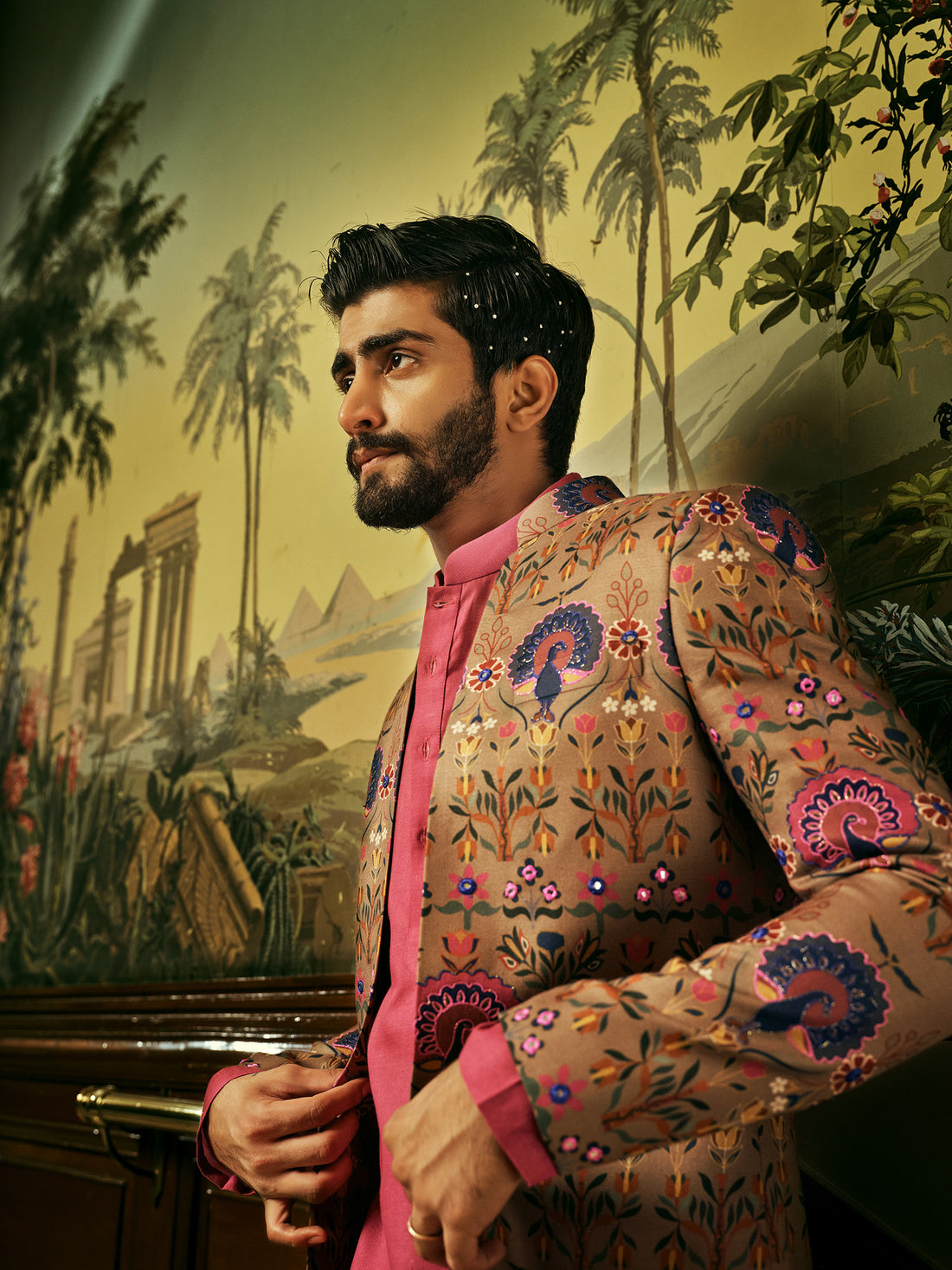 Shadin Kurta And Jacket Set