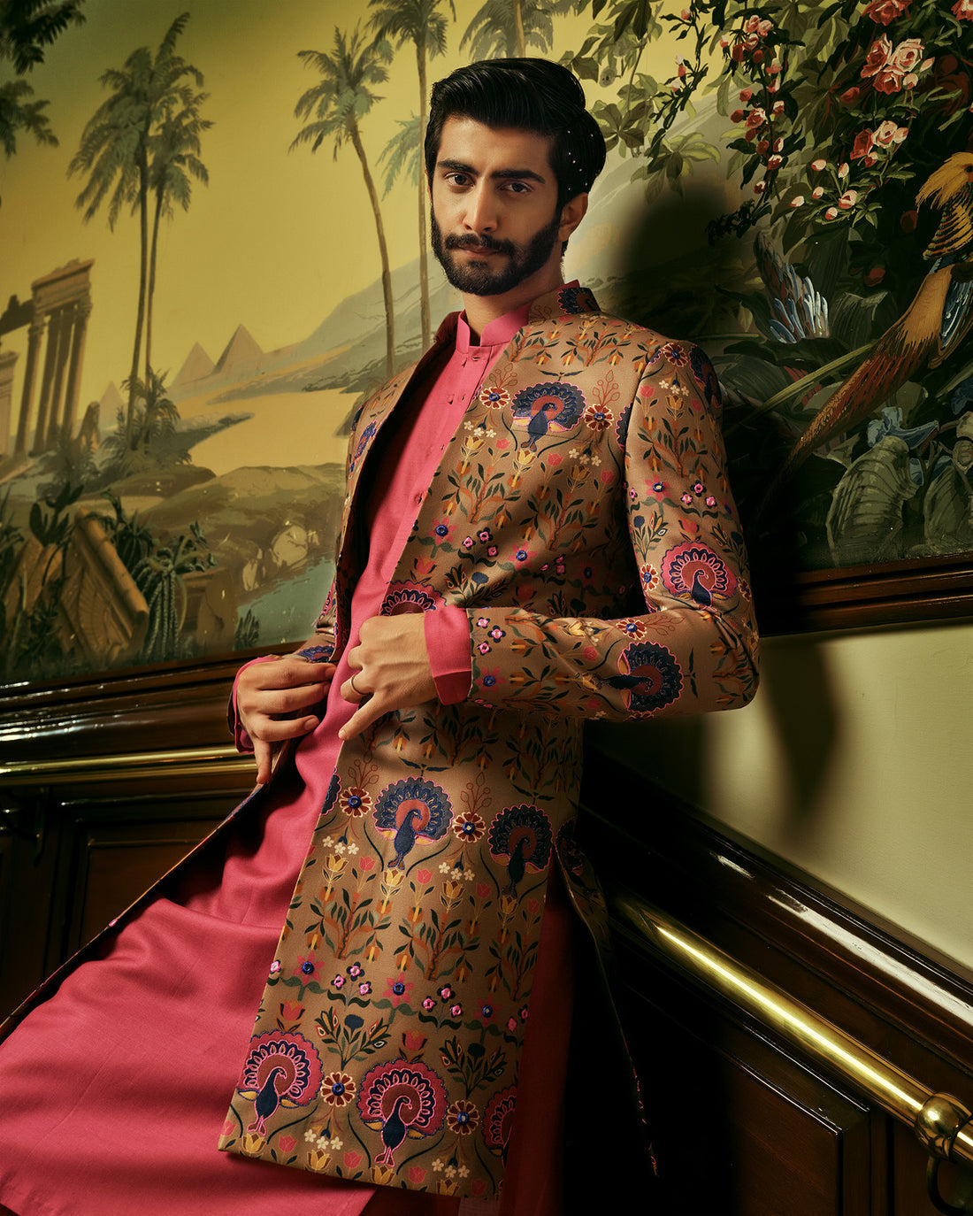 Shadin Kurta And Jacket Set