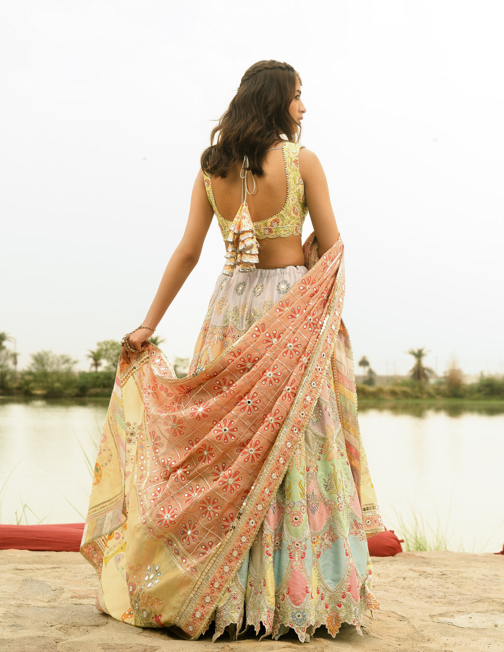 Pastel Multicolor Banno Lehenga