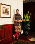 Azure Kurta And Jacket Set