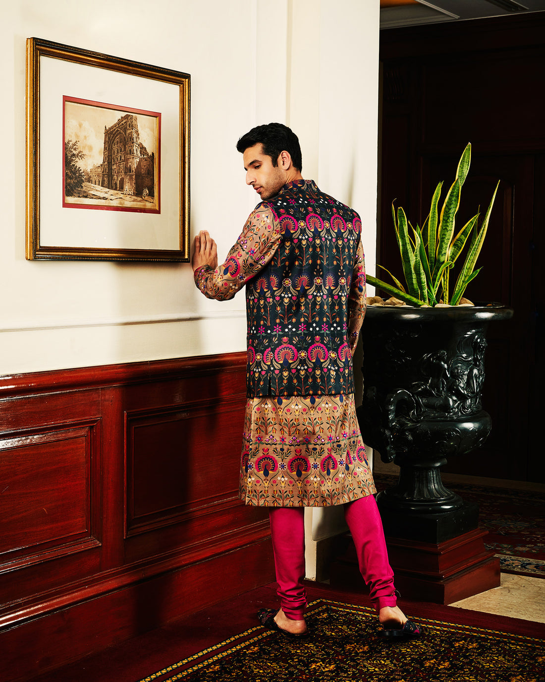 Azure Kurta And Jacket Set