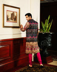 Azure Kurta And Jacket Set