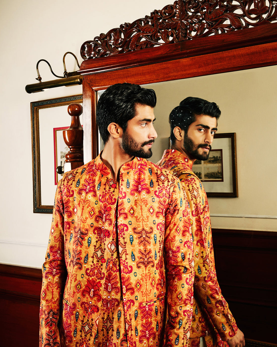 Niaz Kurta And Jacket Set