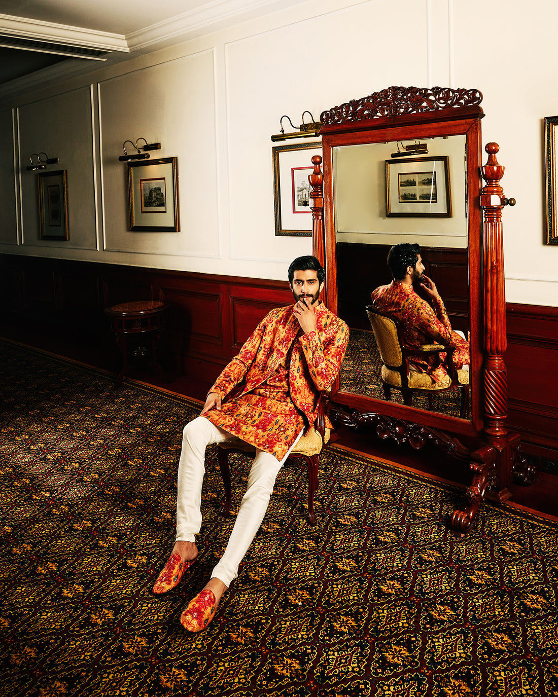 Niaz Kurta And Jacket Set