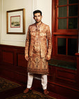 Ihab Kurta And Jacket Set