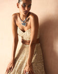 The Modern Royalty Ekru Lehenga