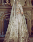 The Aurum Ekru Tree of Life Lehenga