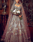 The Palace Of Provence Aged Lavender Lehenga