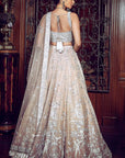 The Contemporary Parsi Aged Peach Lehenga