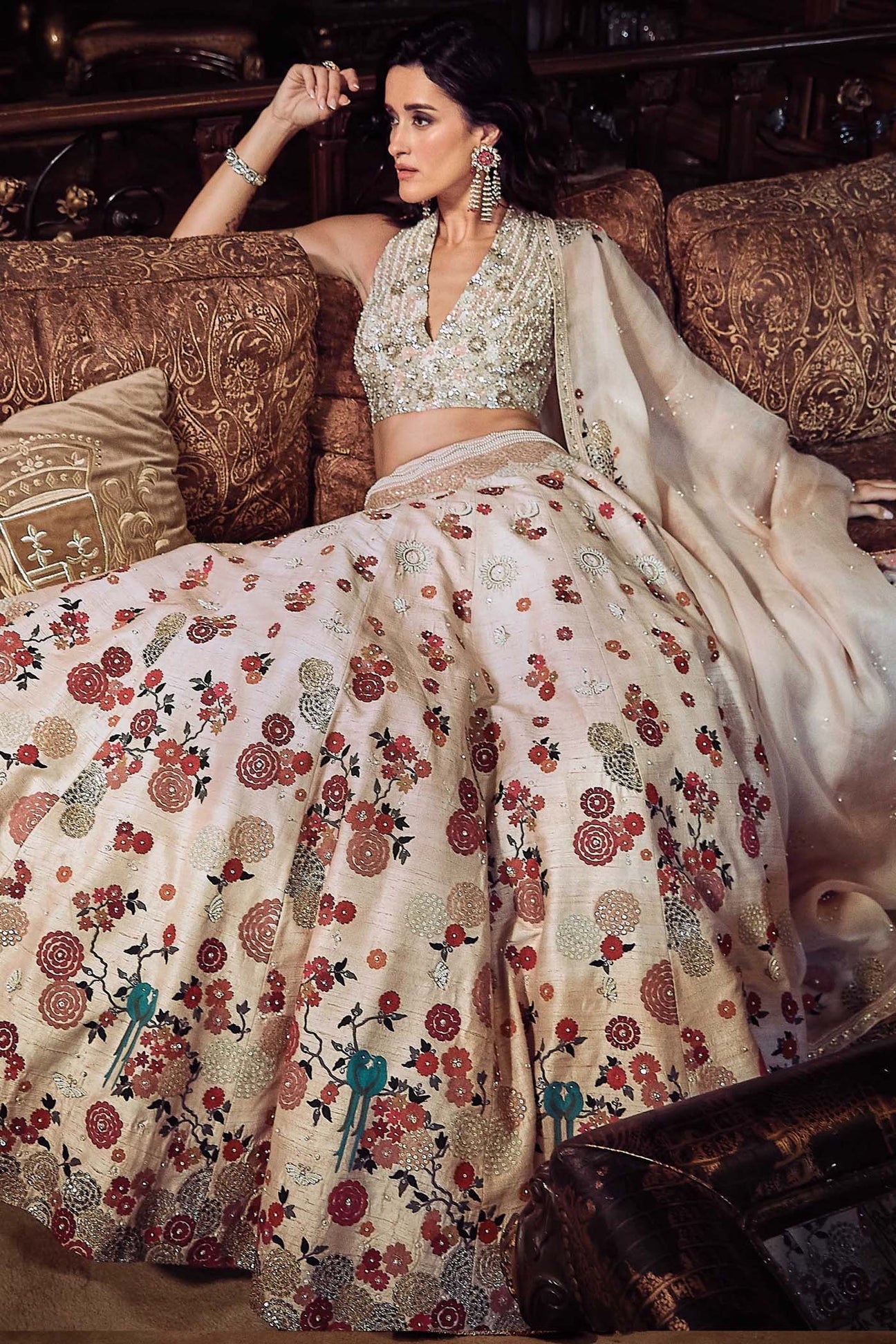 The Satire Japanese Pink Lehenga