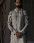The La Creme' Savannah Tuscan Grey Kurta Set