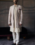 The Classic Dhagai Open Rambagh Achkan With Kurta