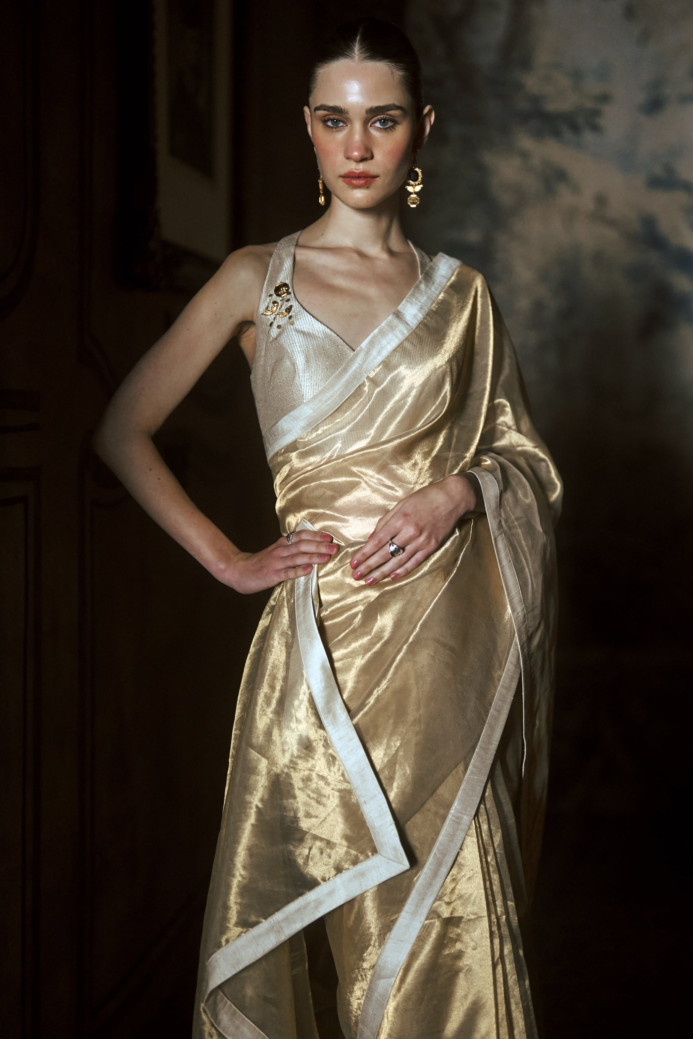 The Regents' Aurum Tissue Saree