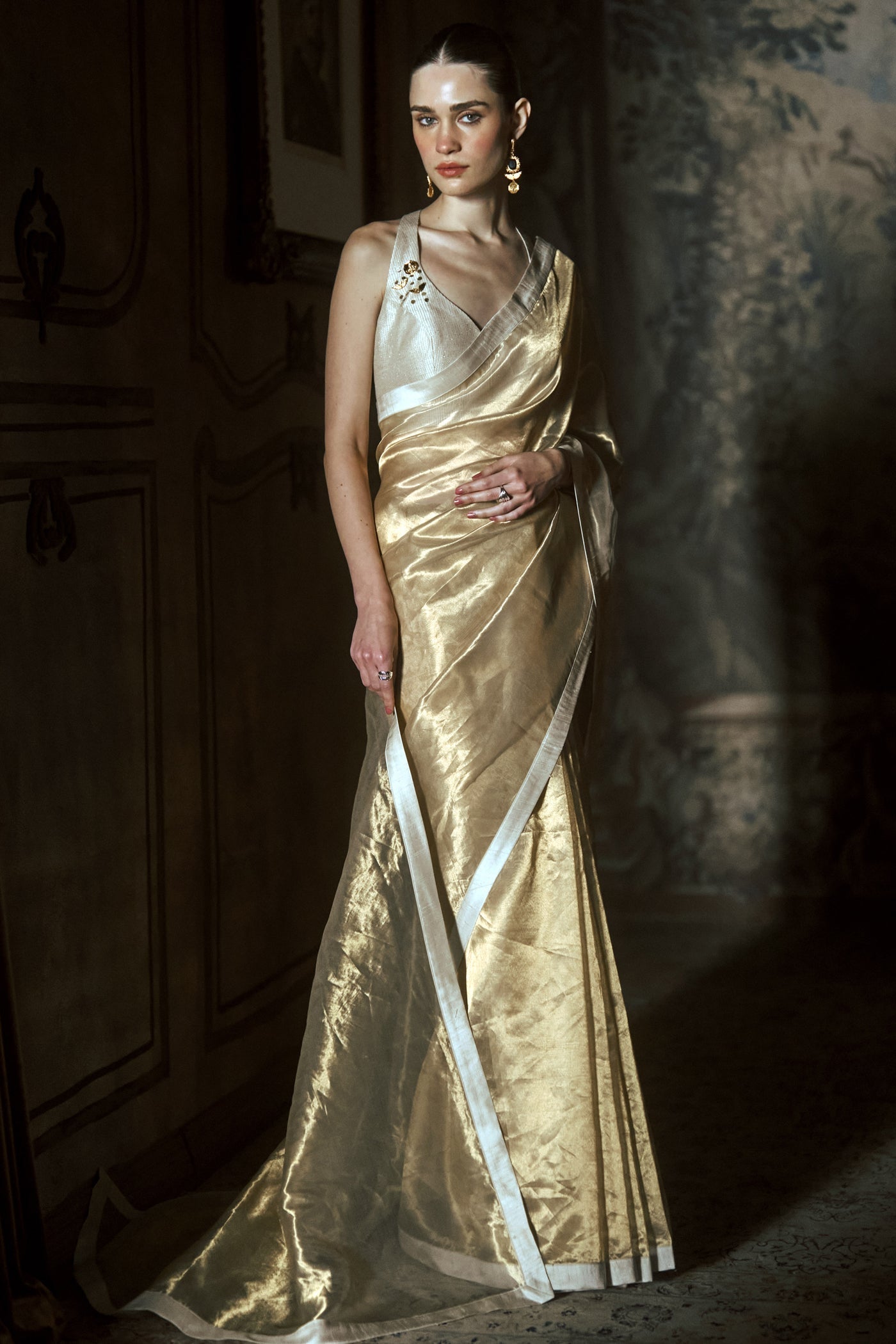 The Regents' Aurum Tissue Saree