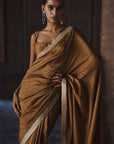 The Amber Roman Silk Saree