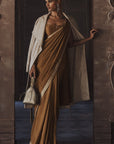 The Amber Roman Silk Saree