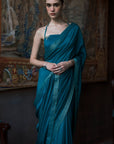 The Emerald Oxford Silk Saree