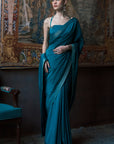 The Emerald Oxford Silk Saree
