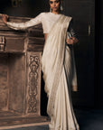 The Royal Montmartre Ekru Silk Saree