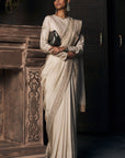 The Royal Montmartre Ekru Silk Saree